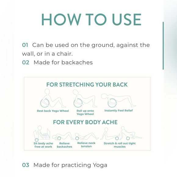 UPCIRCLESEVEN 12 Inch Matte Turquoise Yoga Wheel - Picture 6 of 6